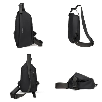 Men Nylon Waist Pack Belly Purse Waist Bag For Men Zipper Pocket Fashion Travel Sling Bags Crossbody Bag