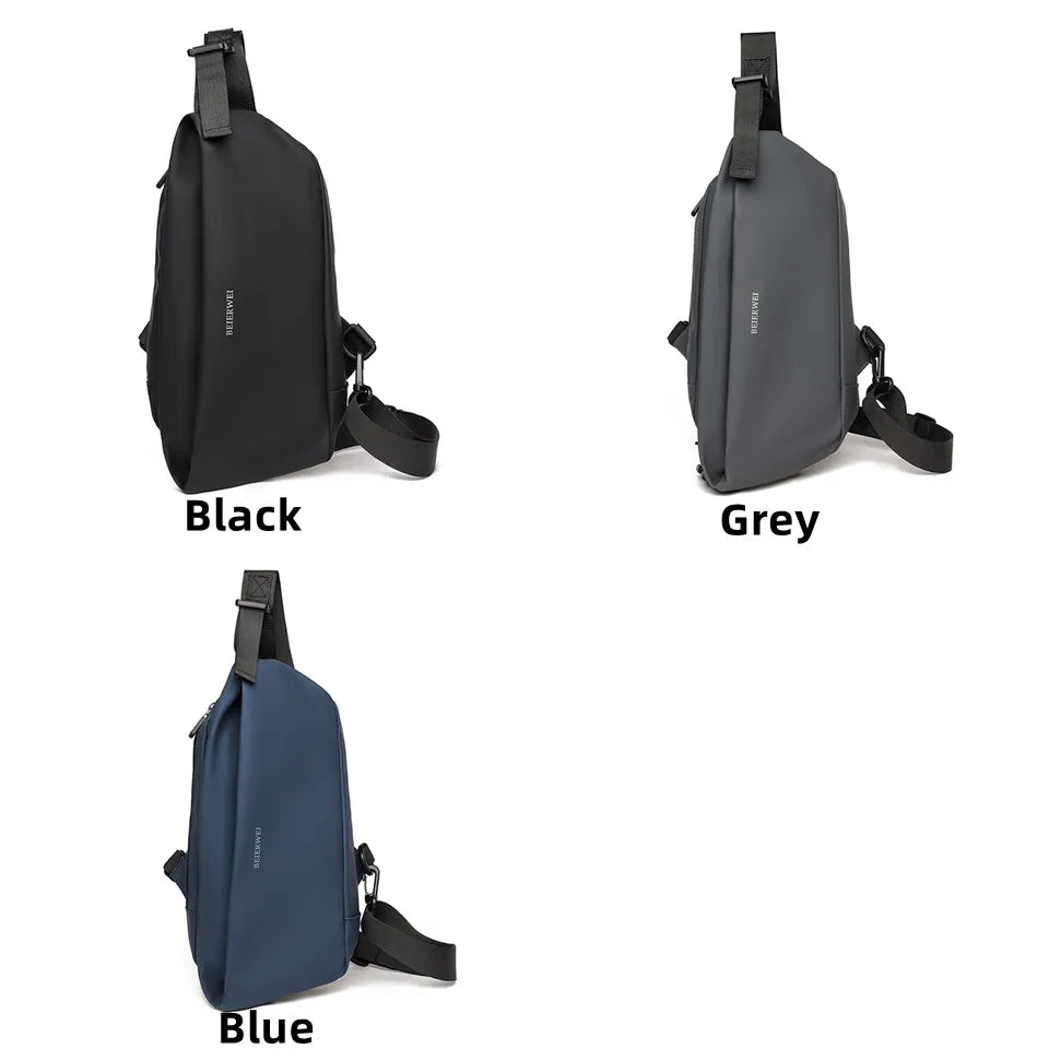 Men Nylon Waist Pack Belly Purse Waist Bag For Men Zipper Pocket Fashion Travel Sling Bags Crossbody Bag