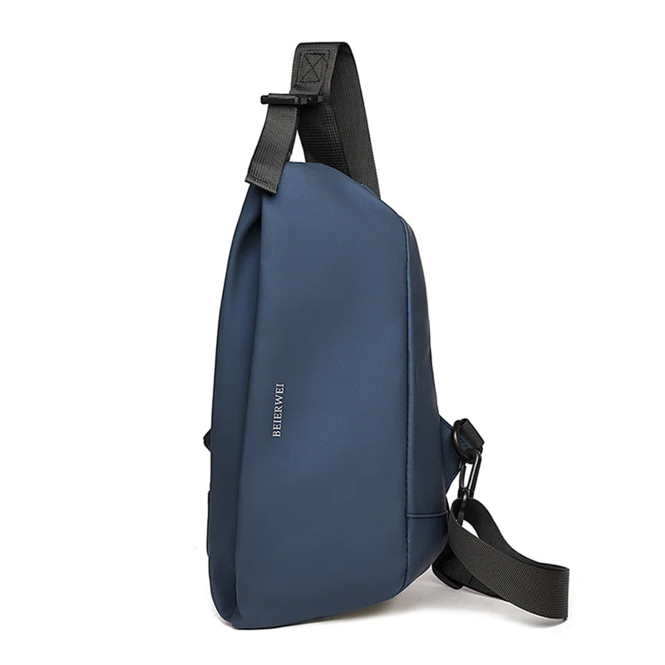 Men Nylon Waist Pack Belly Purse Waist Bag For Men Zipper Pocket Fashion Travel Sling Bags Crossbody Bag