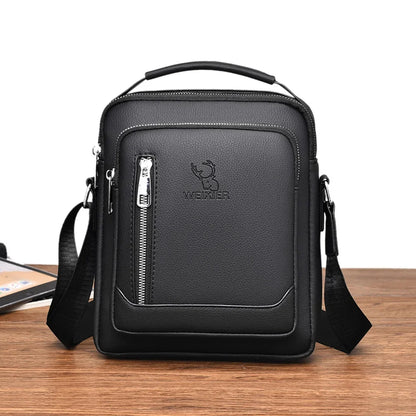 Men One Shoulder Cross body Bag Fashion Simple Casual Retro PU Leather Male Sling Messenger Bags