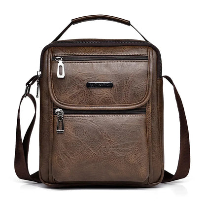 Men One Shoulder Cross body Handbag Business Briefcases Casual Laptop Retro Office Male Tote Top Handle Messenger Bag