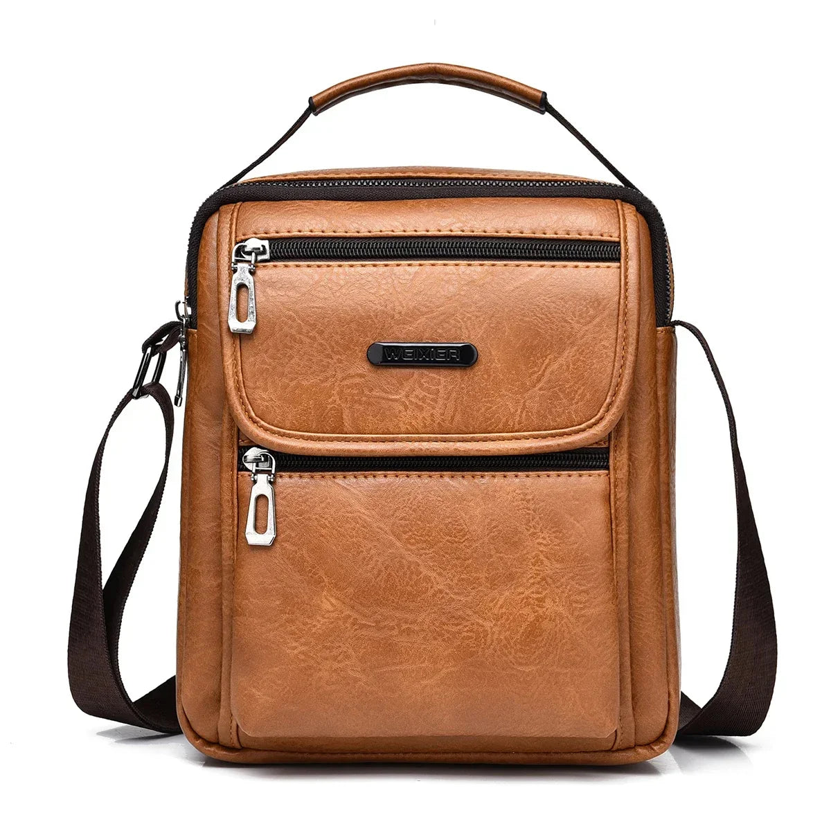Men One Shoulder Cross body Handbag Business Briefcases Casual Laptop Retro Office Male Tote Top Handle Messenger Bag