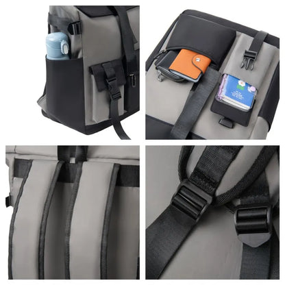 Men Oxford Multifunctional Fashion Backpack Antitheft Leisure Trend Youth Man School Bag Travel Knapsack Large Capacity Rucksack