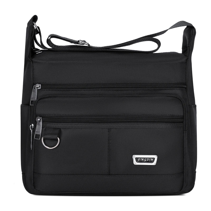 Men Oxford Travel Shoulder Bag Casual Crossbody Bags Good Qualtiy Outdoor Handbag Male Travel School Retro Tote Zipper Bag