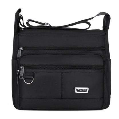 Men Oxford Travel Shoulder Bag Casual Crossbody Bags Good Qualtiy Outdoor Handbag Male Travel School Retro Tote Zipper Bag