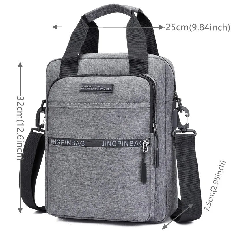 Men Shoulder Bags Pocket Oxford Luxury Handbags Men Top-handle Shopper Crossbody Bags Designer High Quality Soft Tote