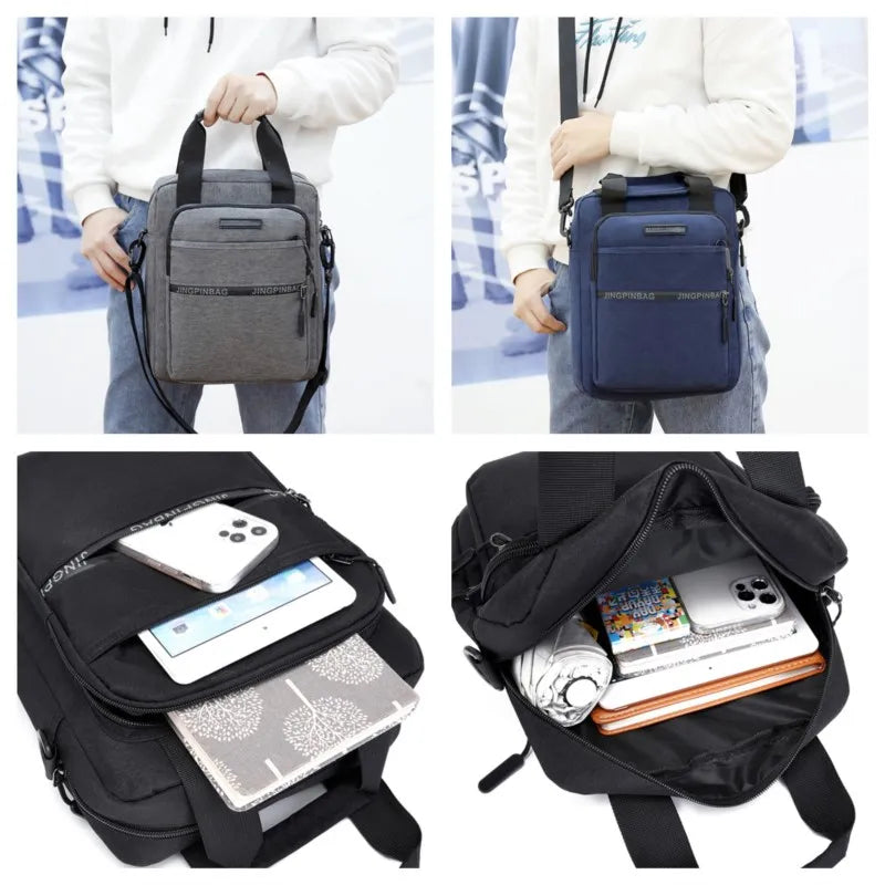 Men Shoulder Bags Pocket Oxford Luxury Handbags Men Top-handle Shopper Crossbody Bags Designer High Quality Soft Tote