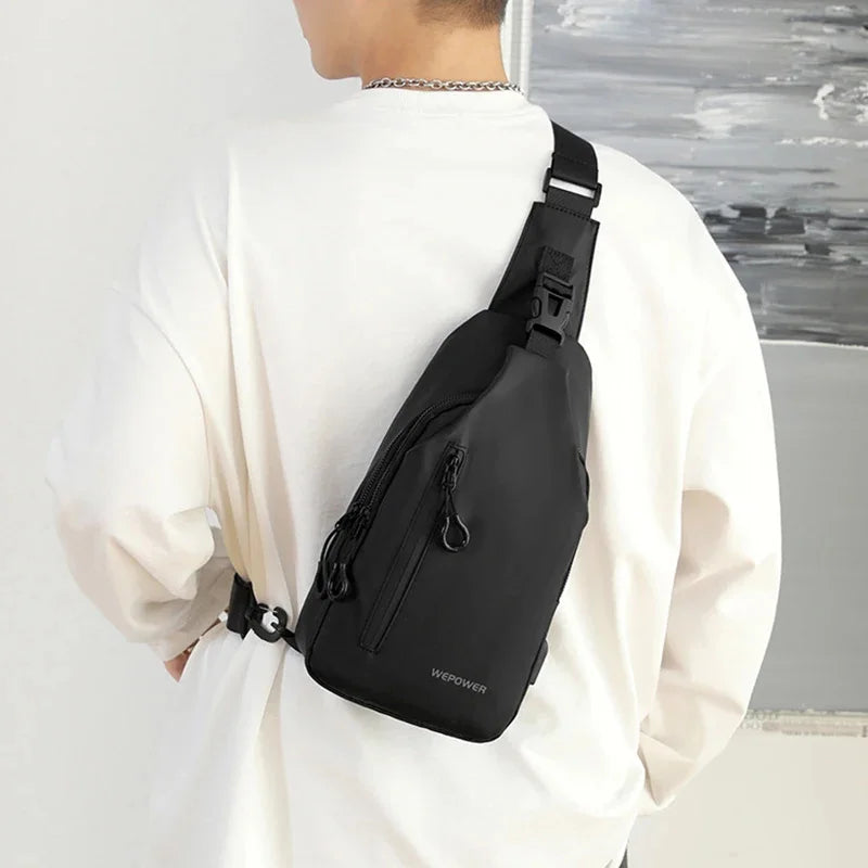 Men Shoulder Chest Bag Pack Sling Backpack Travel Military Waterproof Nylon Male Single Side Messenger Cross body Bags