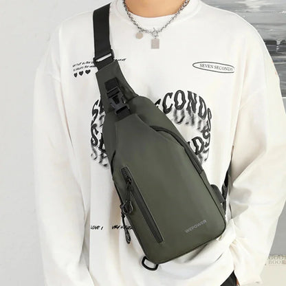 Men Shoulder Chest Bag Pack Sling Backpack Travel Military Waterproof Nylon Male Single Side Messenger Cross body Bags