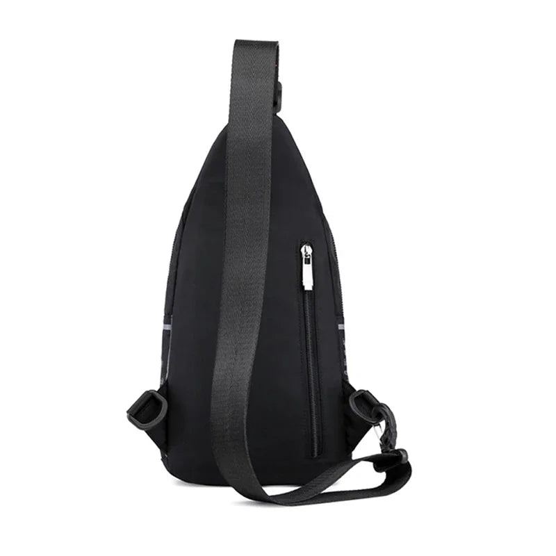 Men Shoulder Chest Pack Cross body Bag Mini Nylon Rucksack Waterproof Travel Military Male Sling Backpack Messenger Side Bags