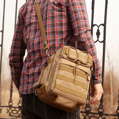 Men Shoulder Cross body Chest Bags Motorcycle Ride Knapsack Assault Military Nylon Male Messenger Sling Rucksack Backpack
