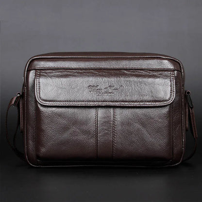 Men Shoulder Cross body Messenger Bag Genuine Leather Classical Fashion Casual Real Cowhide Male Business Briefcase Bags