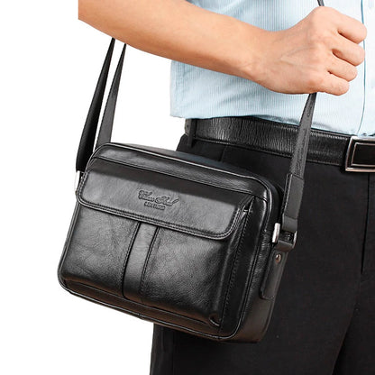 Men Shoulder Cross body Messenger Bag Genuine Leather Classical Fashion Casual Real Cowhide Male Business Briefcase Bags