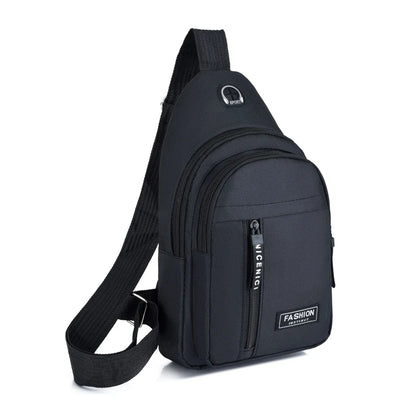 Men Shoulder Messenger Bag Multi Pockets Crossbody Bag, Casual Travel Waist Chest Bag Small Chest Pack Handbag Briefcase