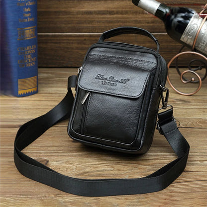 Men Shoulder Messenger Cross body Bag Mini Handbag Pouch Fashion Retro Genuine Leather Male Belt Hip Bum Fanny Waist Pack Bags