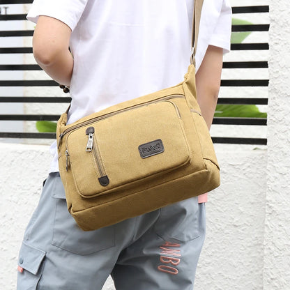 Men Single Shoulder Bag Canvas Handbag Crossbody Travel Casual Bags Bolsa Handbags Quality Luxury Designer Messenger Bags Tote