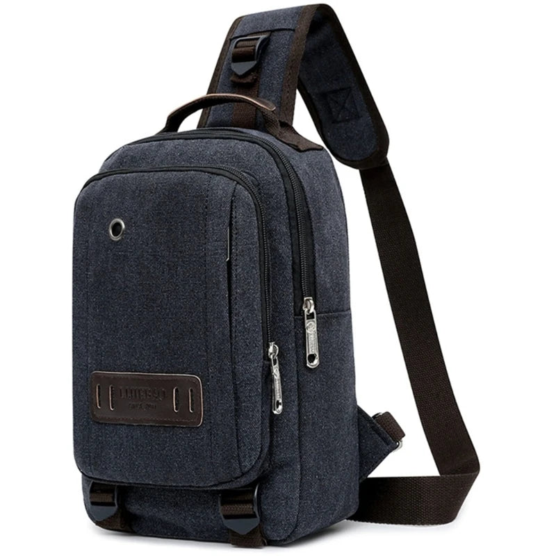 Men Single shoulder Bag Versatile & Practical Travel Crossbody Bag Spacious Bag for Travel & Outdoor Activities