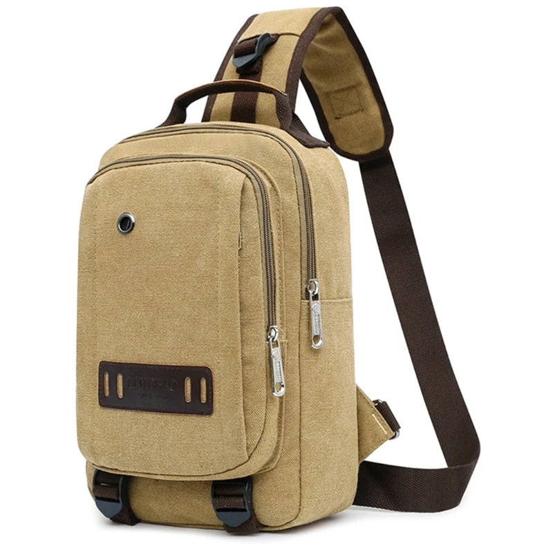 Men Single shoulder Bag Versatile & Practical Travel Crossbody Bag Spacious Bag for Travel & Outdoor Activities