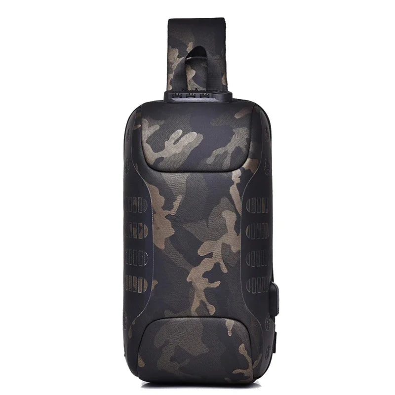 Men Sling Backpack Cross Body Chest Pack Bag Oxford Anti-theft Short Trip Motorcycle Rider Male Messenger Side Shoulder Bags