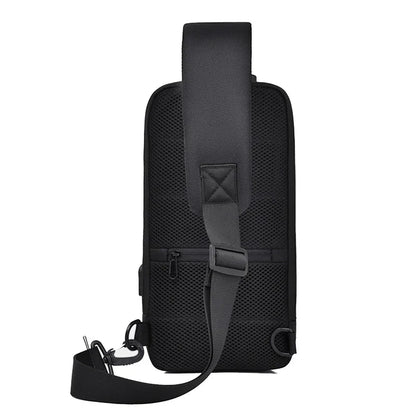 Men Sling Backpack Cross Body Chest Pack Bag Oxford Anti-theft Short Trip Motorcycle Rider Male Messenger Side Shoulder Bags