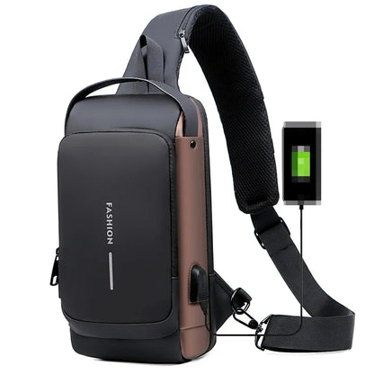 Men Sling Backpack Cross body Shoulder Chest Bag Anti-theft Travel Motorcycle Rider Waterproof Oxford Male Messenger Bags