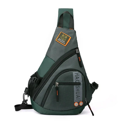 Men Sling Backpack Messenger Cross Body Chest Knapsack Waterproof Nylon Laptop Travel Assault Male One Shoulder Bag Rucksack