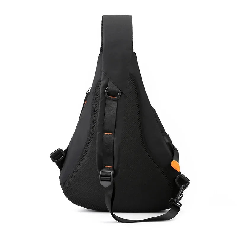 Men Sling Backpack Messenger Cross Body Chest Knapsack Waterproof Nylon Laptop Travel Assault Male One Shoulder Bag Rucksack