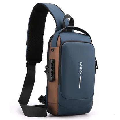 Men Sling Cross Body Backpack Shoulder Chest Pack Motorcycle Anti-theft Travel Waterproof Oxford Male Side Messenger Bag