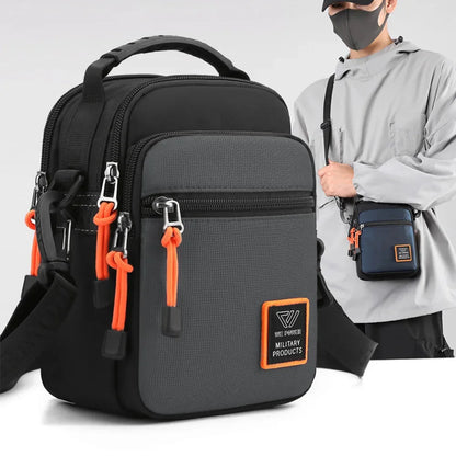 Men Small Cross Body Shoulder Top Handle Bag Pouch Nylon Military Travel Fashion Casual Male Mini Handbag Sling Messenger Bags