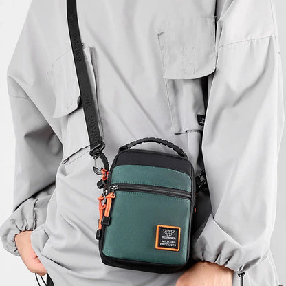 Men Small Cross Body Shoulder Top Handle Bag Pouch Nylon Military Travel Fashion Casual Male Mini Handbag Sling Messenger Bags
