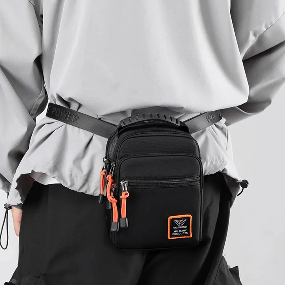 Men Small Cross Body Shoulder Top Handle Bag Pouch Nylon Military Travel Fashion Casual Male Mini Handbag Sling Messenger Bags