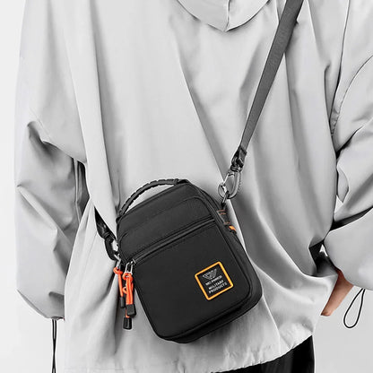 Men Small Cross Body Shoulder Top Handle Bag Pouch Nylon Military Travel Fashion Casual Male Mini Handbag Sling Messenger Bags
