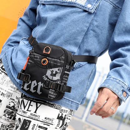 Men Small Shoulder Messenger Waist Belt Pack Military Fashion Waterproof Nylon Male Purse Bum Hip Sling Cross Body Fanny Bag
