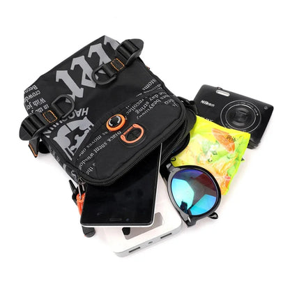 Men Small Shoulder Messenger Waist Belt Pack Military Fashion Waterproof Nylon Male Purse Bum Hip Sling Cross Body Fanny Bag