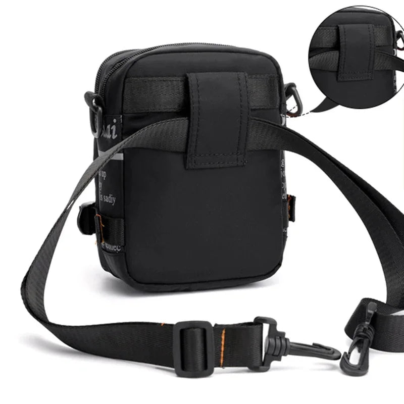 Men Small Shoulder Messenger Waist Belt Pack Military Fashion Waterproof Nylon Male Purse Bum Hip Sling Cross Body Fanny Bag
