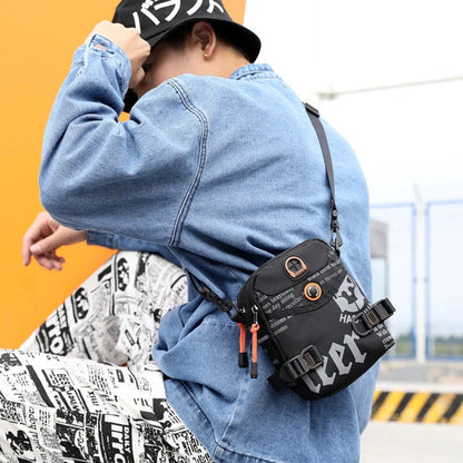 Men Small Shoulder Messenger Waist Belt Pack Military Fashion Waterproof Nylon Male Purse Bum Hip Sling Cross Body Fanny Bag