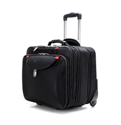 Men Softside Spinner Suitcase 18 inch business luggage Suitcase Carry on Rolling luggage Suitcase Travel Trolley Bag with wheels