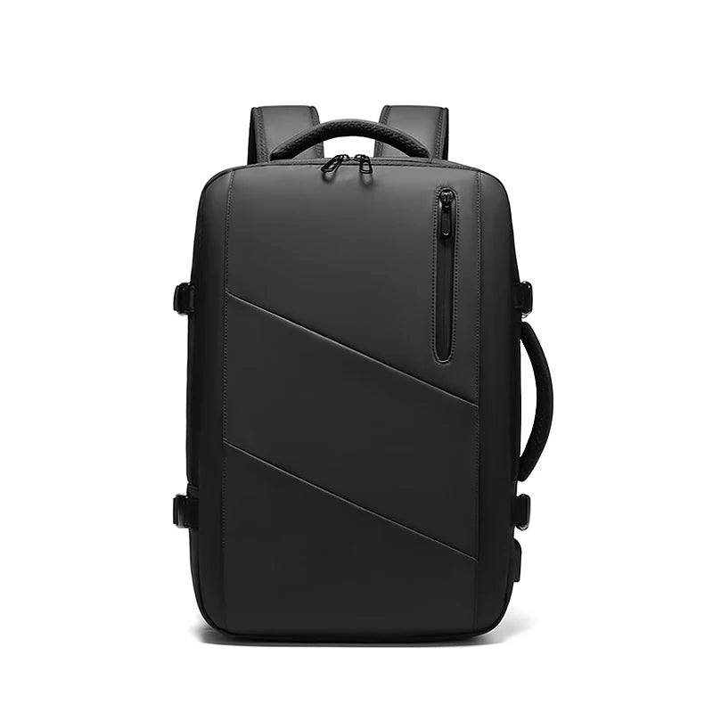 Men Travel Backpack Expand 39L Business 17 Inch Laptop Backpack Fashion School backpack USB charging waterproof Hiking Backpack