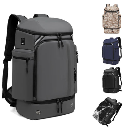 Men Travel Backpack Large Capacity Business 17 Inch Laptop 50L Hiking Fashion Backpacks with Shoe Bag To Put Clothes on The Trip