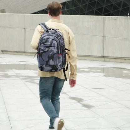 Men Travel Laptop Backpacks Camouflage Male Teenager Schoolbags Middle School Students Bookbags Boys Rucksack Gift