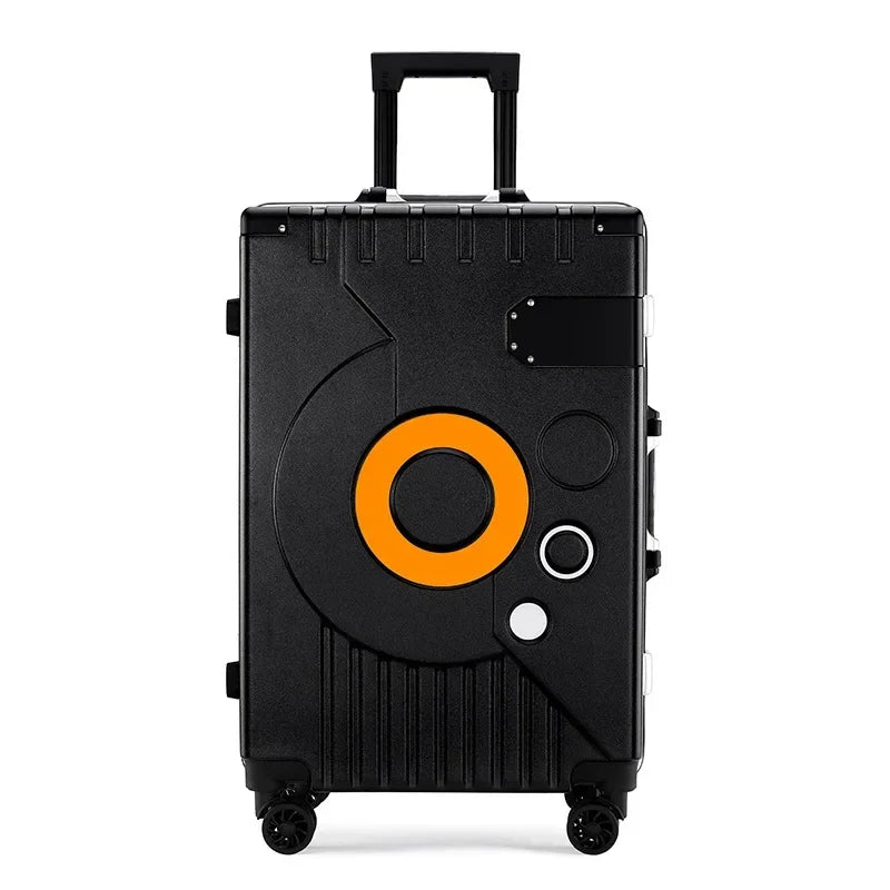 Men Travel spinner luggage 20/22/24/26 inches Aluminum frame rolling suitcase woman Fashion trolley case business Boarding box