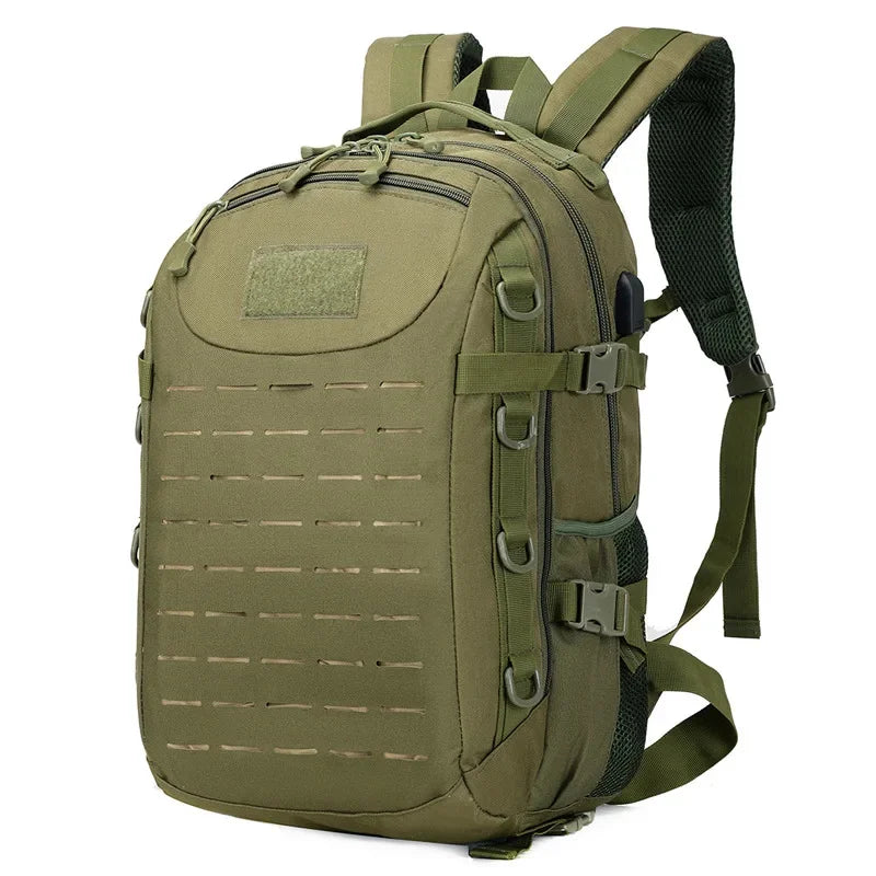 Men USB Outdoor Backpack Unisex Travel Sports School Bag Pack Fishing Hiking Climbing Camping Rucksack for Male Women