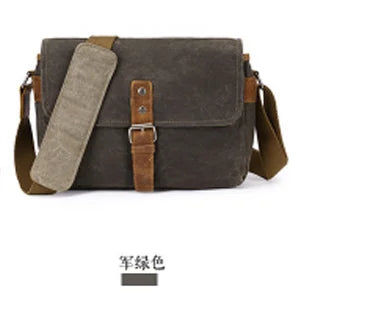 Men Vintage Oil Waxed Canvas Shoulder Bags Shockproof DSLR Camera Bag Waterproof Canvas messenger casual Crossbody Bags for men