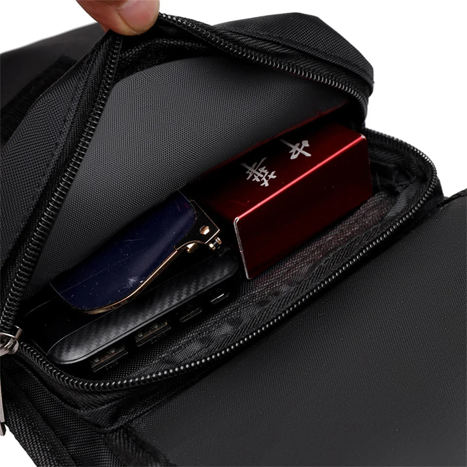 Men Vintage Thigh Pack Simple Multi Fuctional Waist Bag Fashion Men Women Outdoor Bag Waist Pack Male Travel Sports Bag