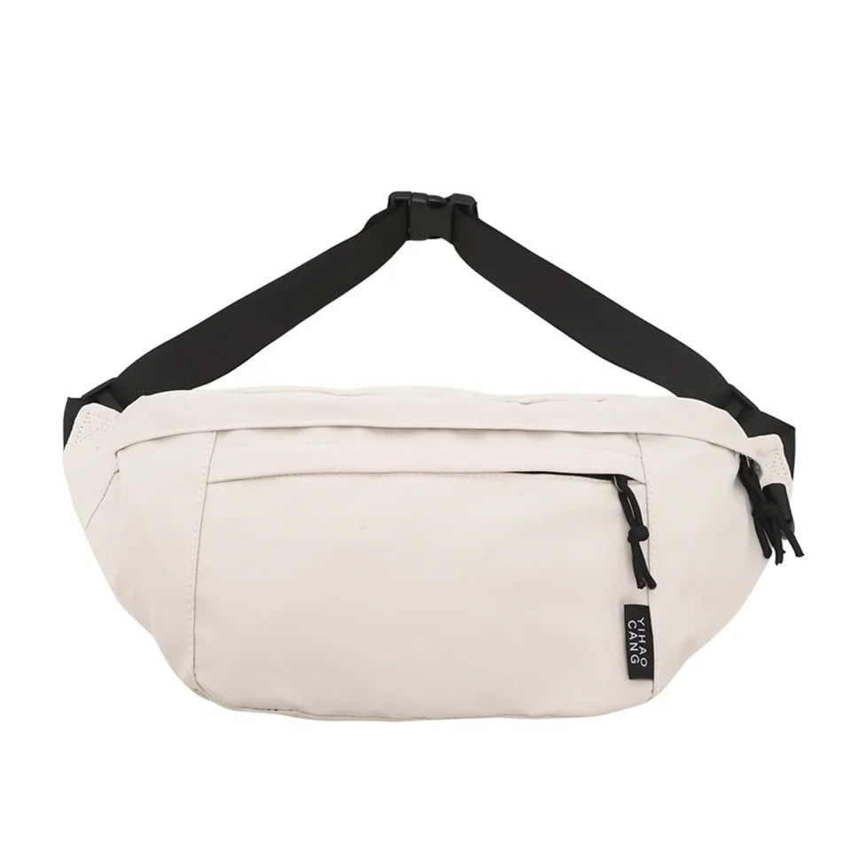 Men Waist Bag Purse Casual Large Waist pack Shoulder Bag Nylon Travel Phone Bag Pockets New Handbags Crossbody Bag