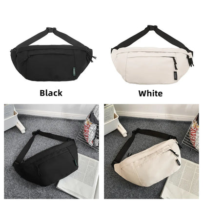 Men Waist Bag Purse Casual Large Waist pack Shoulder Bag Nylon Travel Phone Bag Pockets New Handbags Crossbody Bag