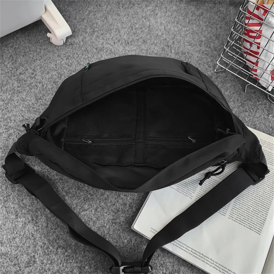 Men Waist Bag Purse Casual Large Waist pack Shoulder Bag Nylon Travel Phone Bag Pockets New Handbags Crossbody Bag