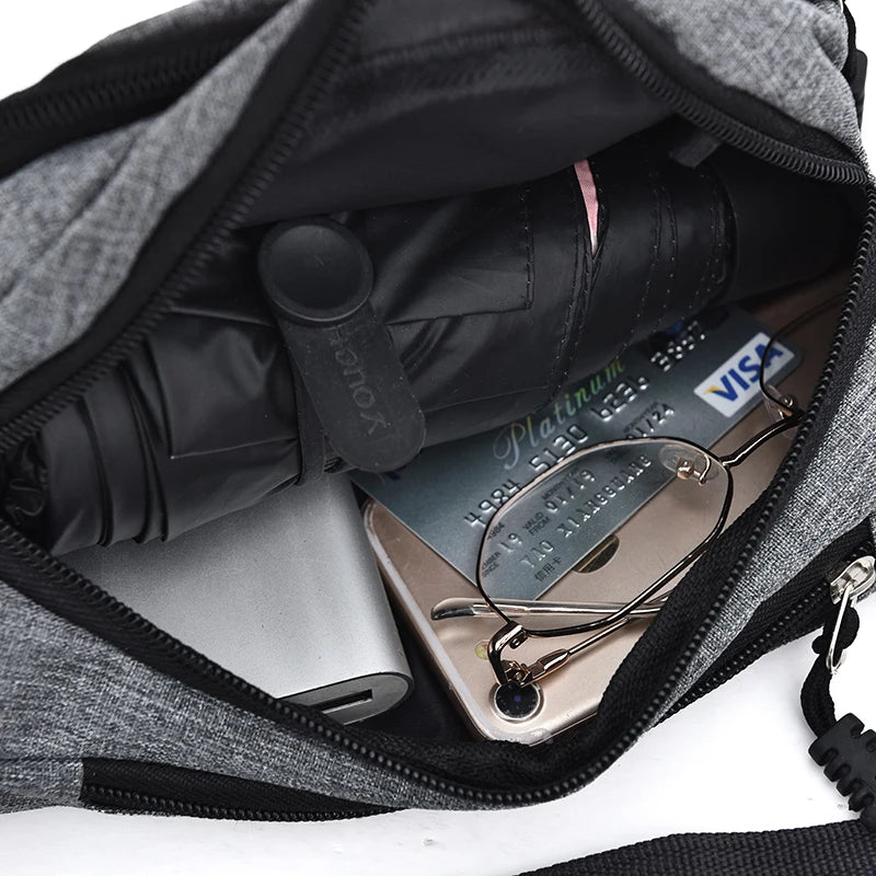 Men Waist Bag pack Purse Casual Large Phone Belt Bag Pouch oxfrod Travel Phone Bag Fanny Banana Bag Hip 4 Pockets