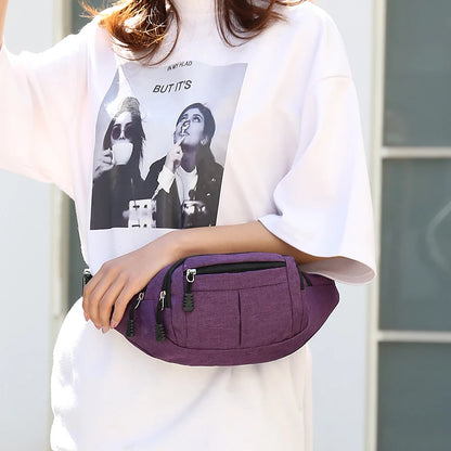 Men Waist Bag pack Purse Casual Large Phone Belt Bag Pouch oxfrod Travel Phone Bag Fanny Banana Bag Hip 4 Pockets