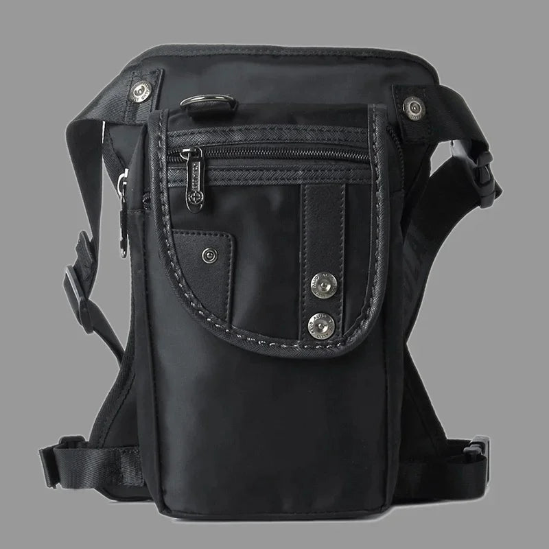 Men Waist Bum Leg Thigh Bag Motorcycle Rider Nylon/Canvas Military/Assault Male Cross Body Fanny Pack Hip Belt Drop Bags